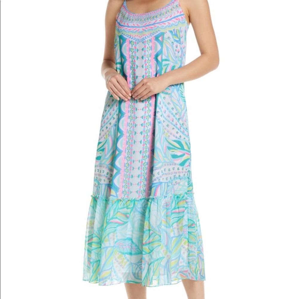 NWT Lilly Pulitzer Winni Strappy Midi Dress 00